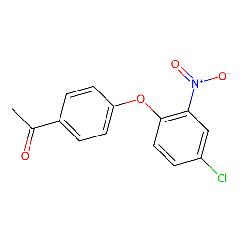 1-(4-(4-Chloro-2-nitrophenoxy)phenyl)ethanone structure