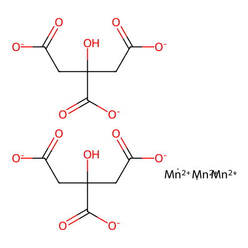 Manganese Citrate structure
