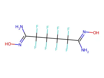 C6H6F8N4O2 structure
