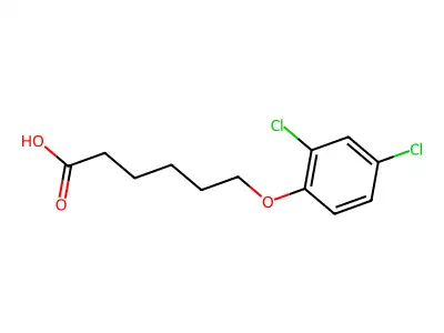 6-(2,4-Dichlorophenoxy)hexanoic acid structure