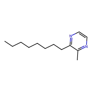 2-Methyl-3-octylpyrazine structure