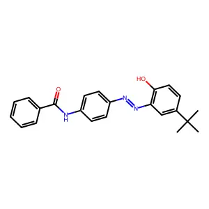 Benzamide, N-[4-[2-[5-(1,1-dimethylethyl)-2-hydroxyphenyl]diazenyl]phenyl]- structure