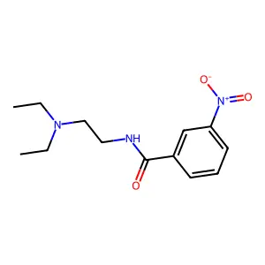 N-(2-二乙氨基乙基)-3-硝基苯甲酰胺 structure