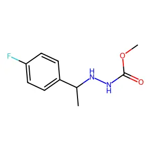 Carbazic acid, 3-(p-fluoro-alpha-methylbenzyl)-, methyl ester structure