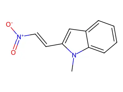 1-Methyl-2-(2-nitroethenyl)indole structure