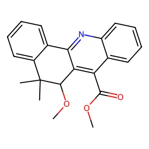 methyl 6-methoxy-5,5-dimethyl-6H-benzo[c]acridine-7-carboxylate structure