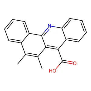 5,6-二甲基苯并[c]吖啶-7-甲酸 structure