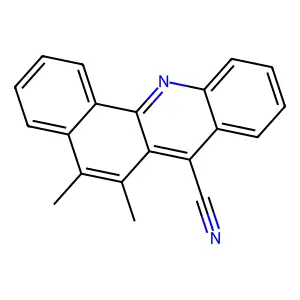 5,6-Dimethylbenzo[c]acridine-7-carbonitrile structure