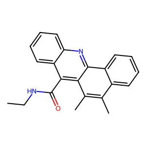 N-乙基-5,6-二甲基苯并[c]吖啶-7-甲酰胺 structure