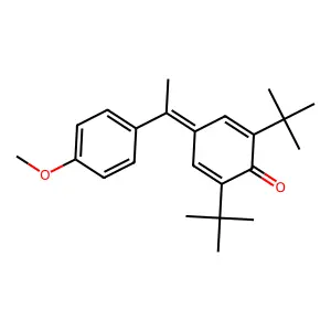 2,6-Ditert-butyl-4-[1-(4-methoxyphenyl)ethylidene]cyclohexa-2,5-dien-1-one structure