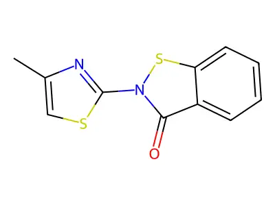 2-(4-Methyl-1,3-thiazol-2-yl)-2,3-dihydro-1,2-benzothiazol-3-one structure