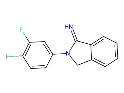 2-(3,4-difluorophenyl)-3H-isoindol-1-imine structure