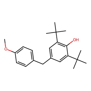 2,6-Ditert-butyl-4-[(4-methoxyphenyl)methyl]phenol structure
