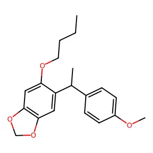 5-Butoxy-6-[1-(4-methoxyphenyl)ethyl]-1,3-benzodioxole structure