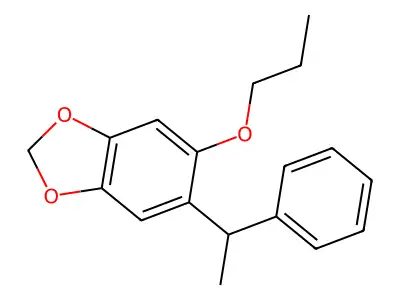 5-(1-Phenylethyl)-6-propoxy-1,3-benzodioxole structure