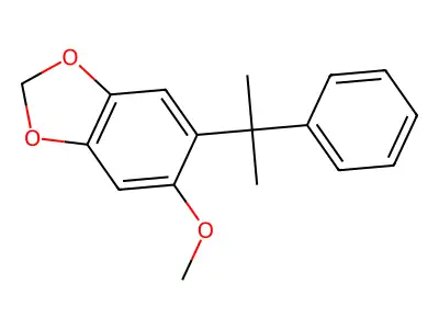 5-Methoxy-6-(2-phenylpropan-2-yl)-1,3-benzodioxole structure