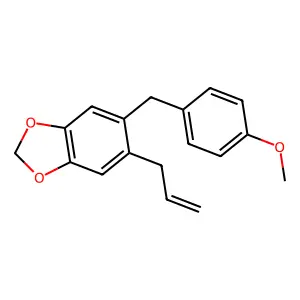 5-[(4-Methoxyphenyl)methyl]-6-prop-2-enyl-1,3-benzodioxole structure
