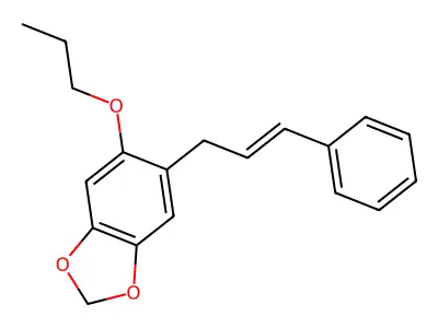 5-(3-Phenylprop-2-enyl)-6-propoxy-1,3-benzodioxole structure