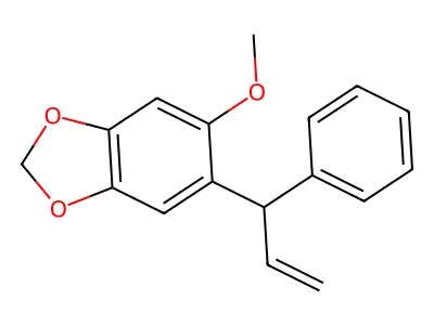 5-Methoxy-6-(1-phenylprop-2-en-1-yl)-2H-1,3-benzodioxole structure