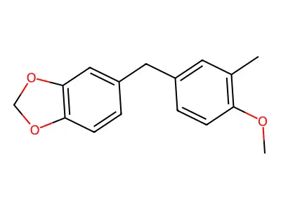5-[(4-Methoxy-3-methylphenyl)methyl]-2H-1,3-benzodioxole structure