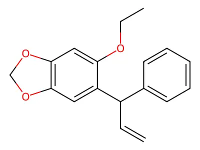 5-Ethoxy-6-(1-phenylprop-2-enyl)-1,3-benzodioxole structure