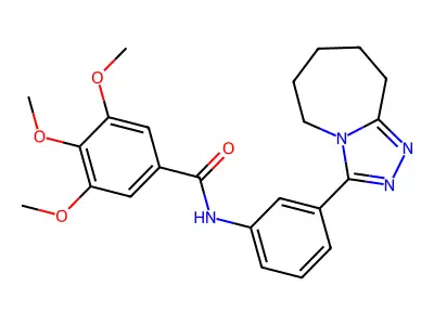 3,4,5-Trimethoxy-N-(3-(6,7,8,9-tetrahydro-5H-[1,2,4]triazolo[4,3-a]azepin-3-yl)phenyl)benzamide structure