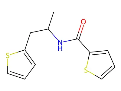n-(1-(Thiophen-2-yl)propan-2-yl)thiophene-2-carboxamide structure