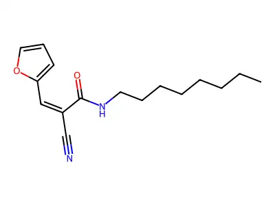 (Z)-2-Cyano-3-(furan-2-yl)-N-octylprop-2-enamide structure