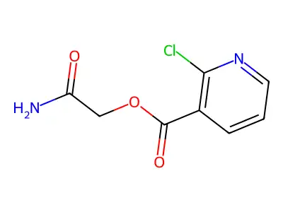 Carbamoylmethyl 2-chloropyridine-3-carboxylate structure