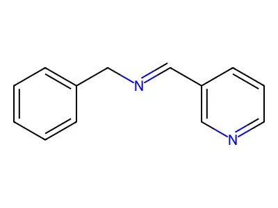1-Phenyl-N-(pyridin-3-ylmethylene)methanamine structure