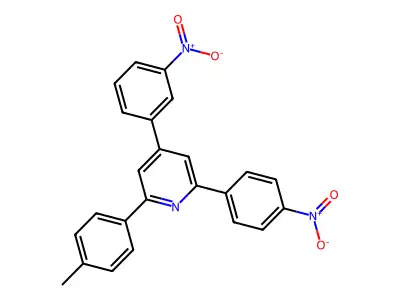 4-(3-Nitrophenyl)-6-(4-nitrophenyl)-2-(p-tolyl)pyridine structure