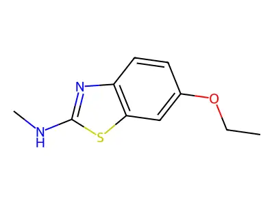 6-Ethoxy-N-methylbenzothiazol-2-amine structure