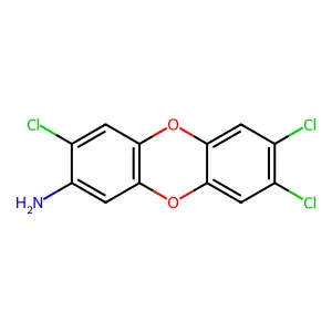 3,7,8-三氯二苯并对二噁英-2-胺 structure