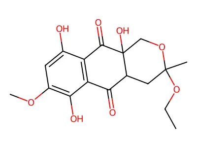 O-Ethylhydroxydihydrofusarubin structure