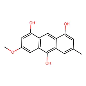 1,8,10-Anthracenetriol, 3-methoxy-6-methyl- structure