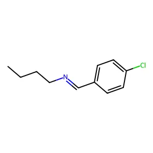p-Chlorobenzylidene-butyl-amine structure