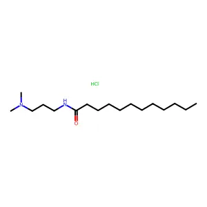 Dodecanamide, N-(3-(dimethylamino)propyl)-, monohydrochloride structure