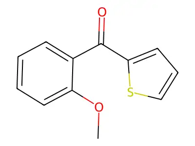 2-Methoxyphenyl thienyl ketone structure