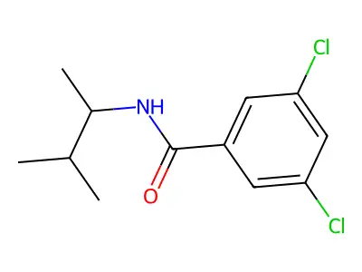 3,5-dichloro-N-(1,2-dimethylpropyl)benzamide structure