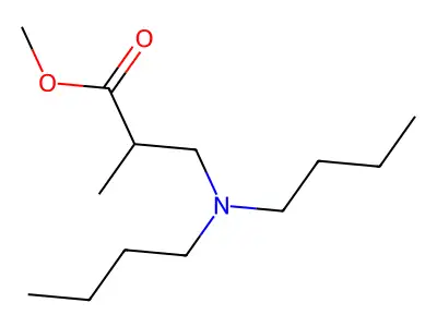 Methyl 3-(dibutylamino)-2-methylpropionate structure