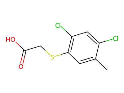 ((2,4-Dichloro-5-methylphenyl)thio)acetic acid structure