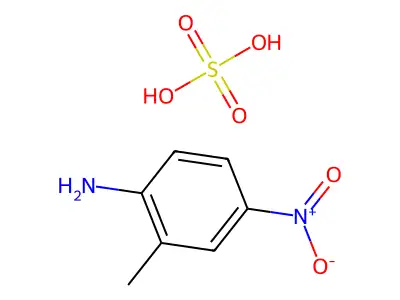 2-Methyl-4-nitroaniline sulphate structure