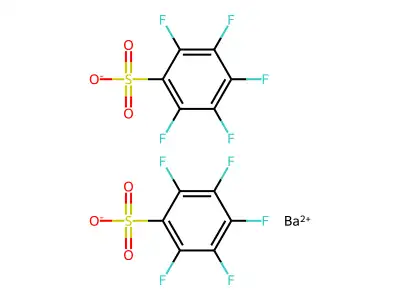 Barium pentafluorobenzenesulphonate structure