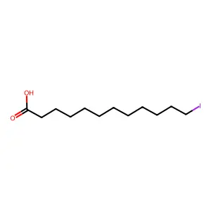 12-碘十二烷酸 structure