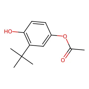 1,4-Benzenediol, 2-(1,1-dimethylethyl)-, 4-acetate structure