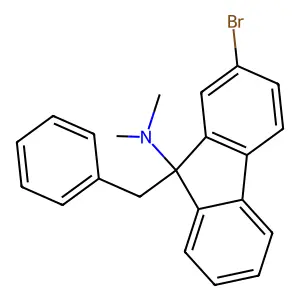 9-Benzyl-2-bromo-N,N-dimethyl-9H-fluoren-9-amine structure