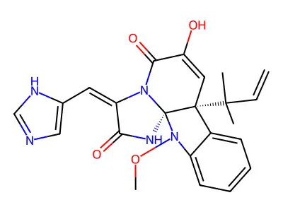 Meleagrin structure