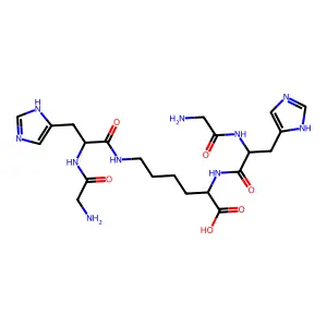L-Lysine, N2,N6-bis(N-glycyl-L-histidyl)- structure