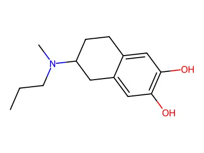 2-(N-Methyl-N-(n-propyl)amino)-6,7-dihydroxytetralin structure