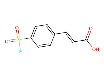 3-[4-(Fluorosulfonyl)phenyl]prop-2-enoic acid structure